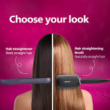 Hair Straightener Brush Comb